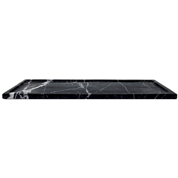 Lothantique - Belle de Provence Marble Long Tray 17x6.5in Black