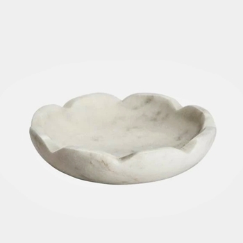 Lothantique - Belle de Provence Marble Bowl 4.5in Bijou White