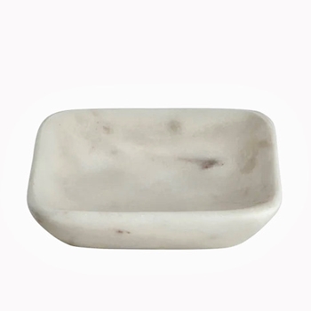 Lothantique - Belle de Provence Marble Soap Tray White 3.5SQ 