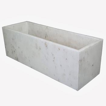 Box - White Marble Caddy Trough 15/5D/5H