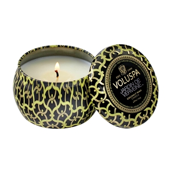 Voluspa - Maison Noir - Jardin de Verviene Lidded Candle Petite Tin 4OZ, 25 Hour