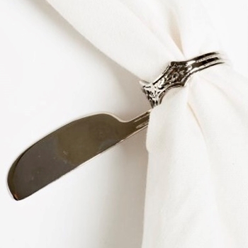 Napkin Ring - Nickel Butterknife 4in