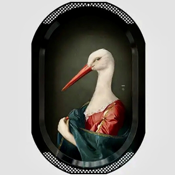 12W/18H Tray - Madame da Cigogne Art Print