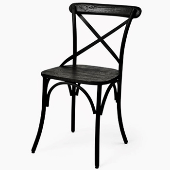 Dining Chair - Etienne Black Armless 