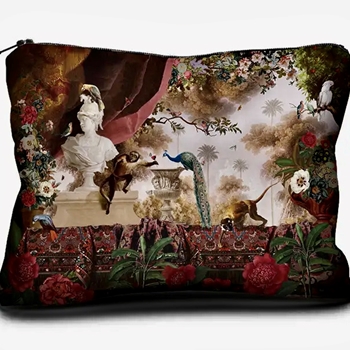 Voglio Bene France - Velvet Pouch 9x6in Oriental Garden