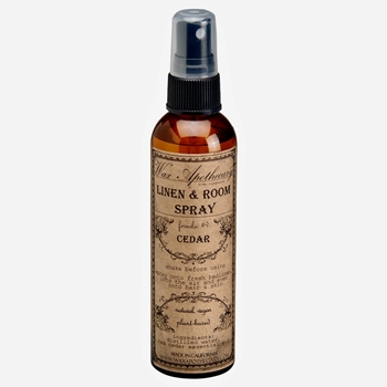 Wax Apothecary - Linen & Room Mist Cedar in Amber Glass 4OZ