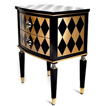 Accent Chest - Masquerade Black & Gold 20W/14D/26H