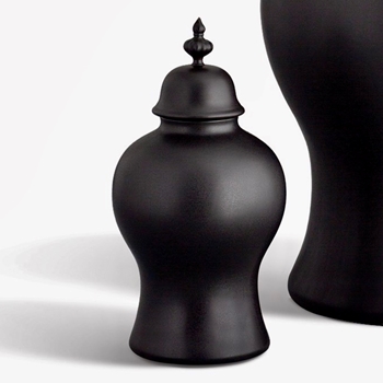 Apothecary - Beaufort Jar 7W/14H Matt Black