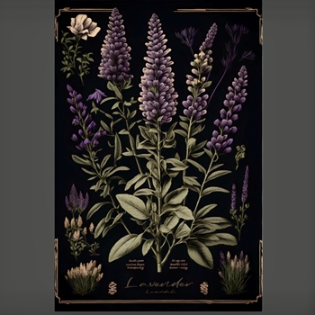 *24W/36H Canvas Print - Dark Lavender