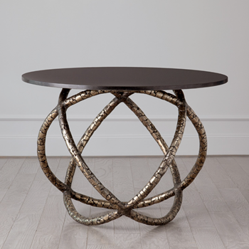 Table - Astro Antique Brass & Black Granite 42x29in
