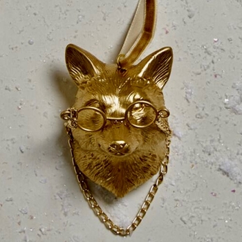 E+E  Ornament Eloise Gold 3.5in