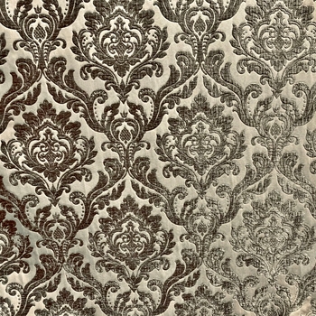 Chenille Jacquard - Neiman Pewter,  57in, 100% Polyester, 15K DR, Repeat 14Hx18V