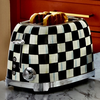 Courtly Check Enamel Toaster 6.5x7.5x19.5in