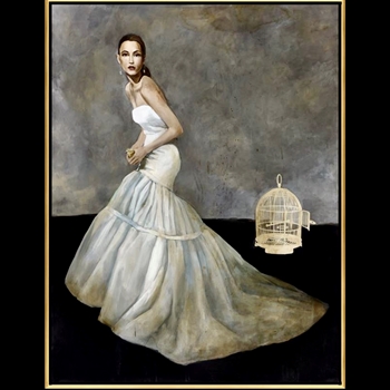 38W/49H Framed Giclee - Before Nightfall - Gold Gallery Float - Sarah Atkinson - Custom Sizes - 30X40, 36X47, 40X53, 47X62, 54X71