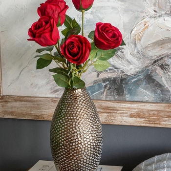 Vase - Ceramic with Bronze Finish 5.3W/11H