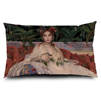 Voglio Bene France - Velvet Cushion Albayde - 26X16in with Feather Insert