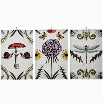 Tea Towel -  Botanica 18x28in 3 Assorted Prints sold Individually