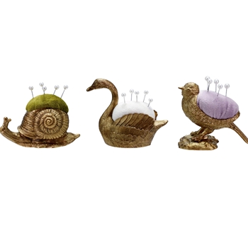 Pincushion - Snail, Swan, Bird  3in Sold Individually