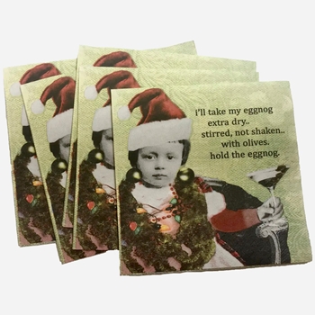 Erin Smith - Paper Cocktail Napkin Hold the Eggnog