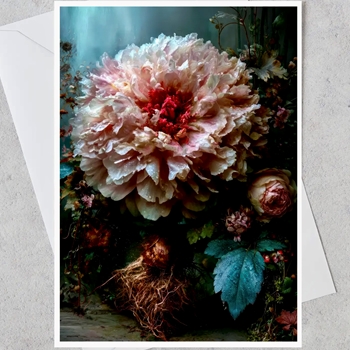Greeting Card - Blush Peony