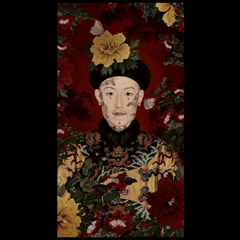 30W/54H Velvet Wall Hanging Voglio Bene The Emperor